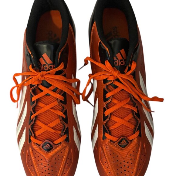 Adidas Quickframe New Men’s Orange and Black Football Cleats Size 12 main image 4
